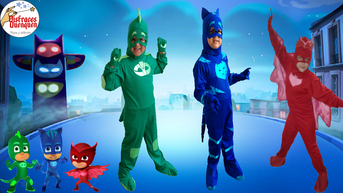 Disfraces de PJ Masks –                Héroes en Pijama
